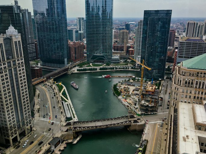 Wolf Point on the Chicago River