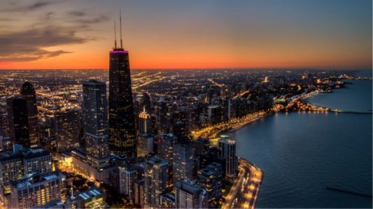 Chicago Aerial Skyline